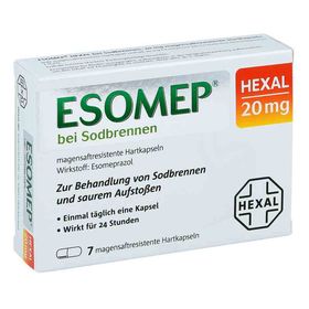 ESOMEP HEXAL bei Sodbrennen 20mg (7 stk) – PZN 10760172 из Германии