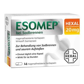 ESOMEP HEXAL bei Sodbrennen 20mg (14 stk) – PZN 10760189 из Германии