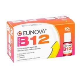 Eunova B12 Komplex Trinkfläschchen (10X10 ml) – PZN 11358874 из Германии