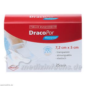 Dracopor Waterproof Wundverband steril 5cmx7.2cm, 25 ST – PZN 114092 из Германии