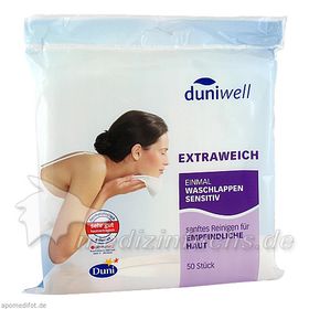 Duniwell Einmal Waschlappen sensitiv, 50 ST – PZN 1595047 из Германии