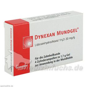 Dynexan Mundgel Zylinderampullen, 4X1.7 G – PZN 1662938 из Германии