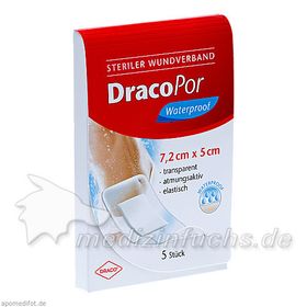 Dracopor Waterproof Wundverband steril 5cmx7.2cm, 5 ST – PZN 3030349 из Германии