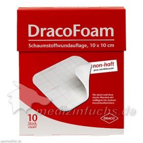 DracoFoam Schaumstoff Wundauflage 10x10cm, 10 ST – PZN 4350429 из Германии