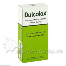 Dulcolax, 20 ST – PZN 5392766 из Германии