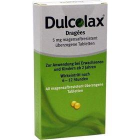 Dulcolax Dragees magensaftresistente Tabletten, 40 ST – PZN 7261175 из Германии