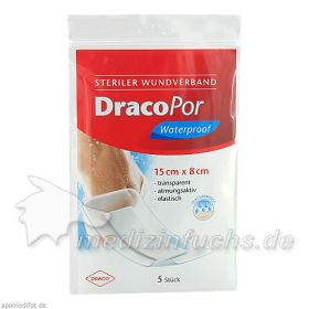 Dracopor Waterproof Wundverband steril 15cmx8cm, 5 ST – PZN 8906645 из Германии