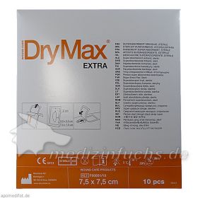 DryMax Extra Superabsorber Verband 7.5x7.5cm, 10 ST – PZN 9307964 из Германии
