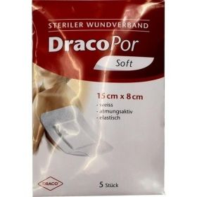 DRACOPOR Wundverband 15cmx8cm steril, 5 ST – PZN 9763366 из Германии