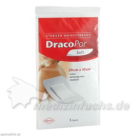 DRACOPOR Wundverband 20cmx10cm steril, 5 ST – PZN 9763389 из Германии