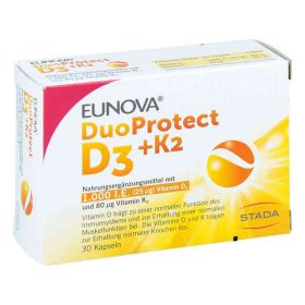 Eunova Duoprotect D3+k2 1000 I.e./80 [my]g Kapseln (30 stk) – PZN 13360622 из Германии