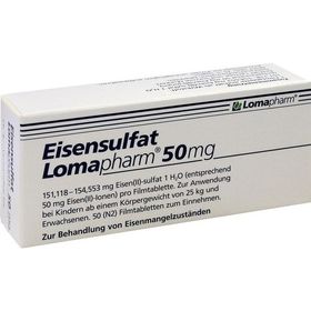 Eisensulfat Lomapharm 50mg, 50 ST – PZN 1713392 из Германии