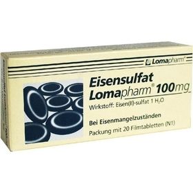 Eisensulfat Lomapharm 100mg, 20 ST – PZN 1713417 из Германии