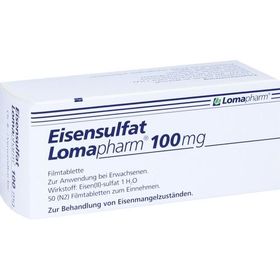 Eisensulfat Lomapharm 100mg, 50 ST – PZN 1713423 из Германии