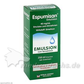 Espumisan Emulsion f. bildgebende Diagnostik, 250 ML – PZN 1874681 из Германии