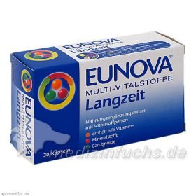 EUNOVA Multi Vitalstoffe Langzeit Kapseln, 30 ST – PZN 1913719 из Германии