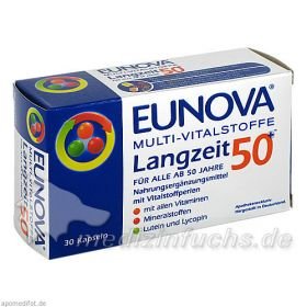 EUNOVA Multi Vitalstoffe Langzeit 50+ Kapseln, 30 ST – PZN 1913748 из Германии