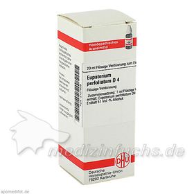 EUPATORIUM PERFOLIATUM D 4 Dilution, 20 ML – PZN 2127609 из Германии