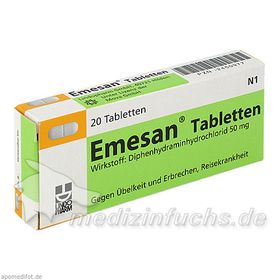 Emesan Tabletten, 20 ST – PZN 2450977 из Германии