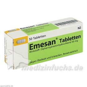 Emesan Tabletten, 50 ST – PZN 2450983 из Германии