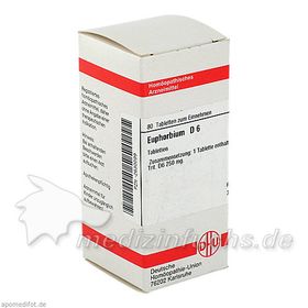 EUPHORBIUM D 6, 80 ST – PZN 2630099 из Германии