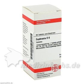 EUPHRASIA D 6, 80 ST – PZN 2630136 из Германии