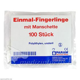 EINMAL FINGERLING PLASTIK, 100 ST – PZN 2689715 из Германии