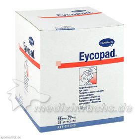 EYCOPAD AUGEN 56X70 STERIL, 25 ST – PZN 2733304 из Германии