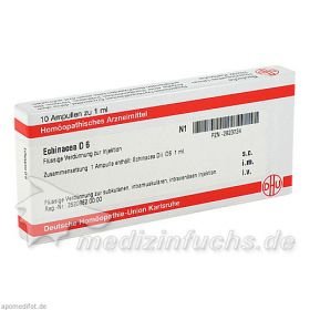 ECHINACEA HAB D 6 Ampullen, 10X1 ML – PZN 2823734 из Германии