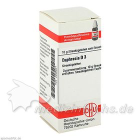 EUPHRASIA D 3, 10 G – PZN 2898531 из Германии