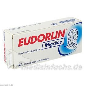Eudorlin Migräne, 20 ST – PZN 3063099 из Германии