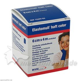 Elastomull haft 4mx6cm color blau, 1 ST – PZN 3393187 из Германии