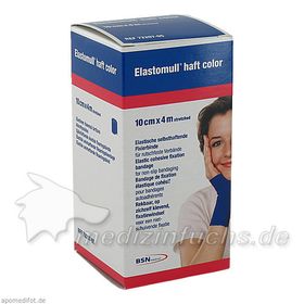 Elastomull haft 4mx10cm color blau, 1 ST – PZN 3393201 из Германии