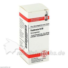 EUPHRASIA D30, 10 G – PZN 4216613 из Германии