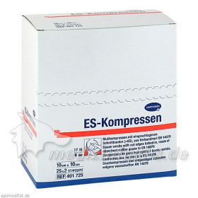 ES-Kompresse steril 10x10cm 8f CPC, 25X2 ST – PZN 4721015 из Германии