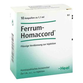 Ferrum Homaccord Ampullen (10 stk) – PZN 379873 из Германии