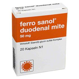 Ferro sanol duodenal mite 50mg (20 stk) – PZN 940878 из Германии