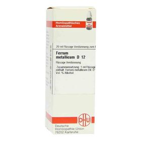 Ferrum Metallicum D 12 Dilution (20 ml) – PZN 2613787 из Германии