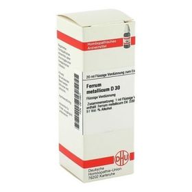 Ferrum Metallicum D 30 Dilution (20 ml) – PZN 2613801 из Германии