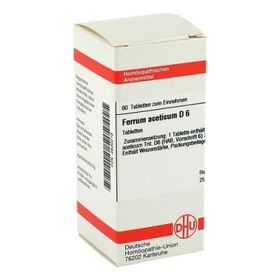 Ferrum Aceticum D 6 Tabletten (80 stk) – PZN 2630219 из Германии