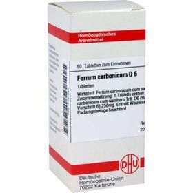 Ferrum Carbonicum D 6 Tabletten (80 stk) – PZN 7167849 из Германии