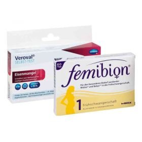 Femibion Schwangerschaft 1 & Veroval Eisenmangel Test (1 Pck) – PZN 8100381 из Германии
