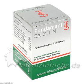 Fundament Salz I N, 80 ST – PZN 1012293 из Германии