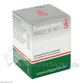 Fundament Salz II N, 80 ST – PZN 1026757 из Германии