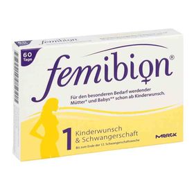 Femibion Schwangerschaft 1 D3+800 [my]g Folat Tabl (60 stk) – PZN 10933715 из Германии