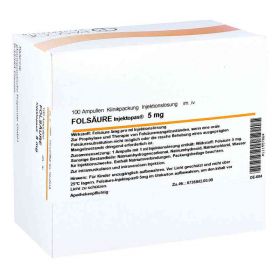 Folsäure Injektopas 5 mg Injektionslösung (100 stk) – PZN 11155786 из Германии