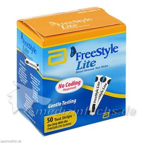 FreeStyle Lite Teststreifen ohne Codieren, 50 ST – PZN 1124543 из Германии