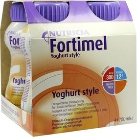 Fortimel Yoghurt Style Pfirsich-Orangegeschmack, 4X200 ML – PZN 1124968 из Германии