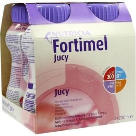 Fortimel Jucy Erdbeergeschmack, 4X200 ML – PZN 1125011 из Германии