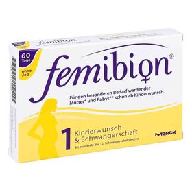 Femibion Schwangerschaft 1 D3+800 [my]g Folat ohne Jo (60 stk) – PZN 11539009 из Германии